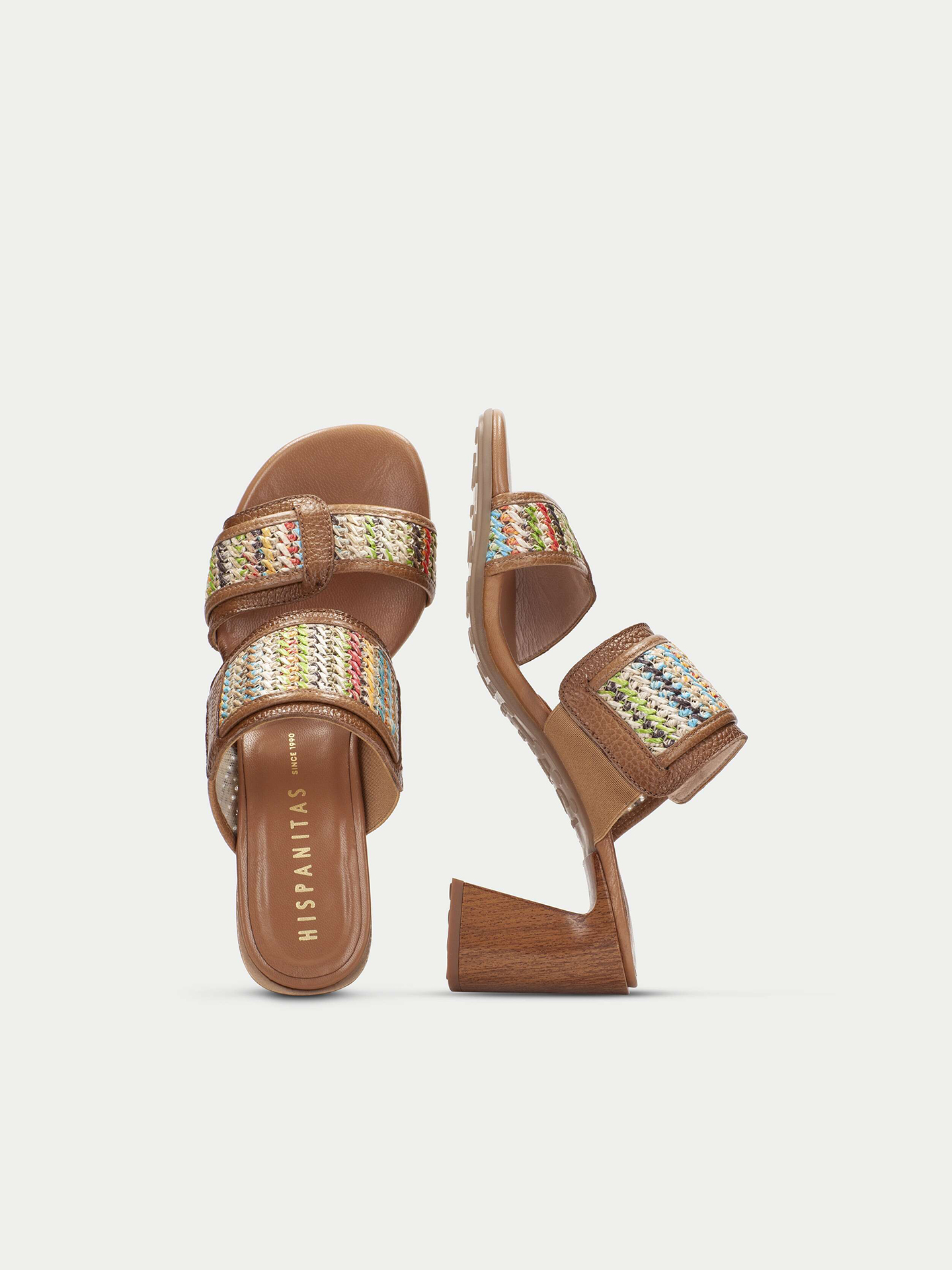 Sandálias Mule em Pele