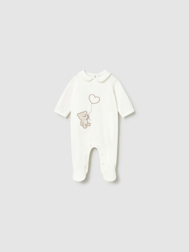 Babygrow com Bordado de Urso