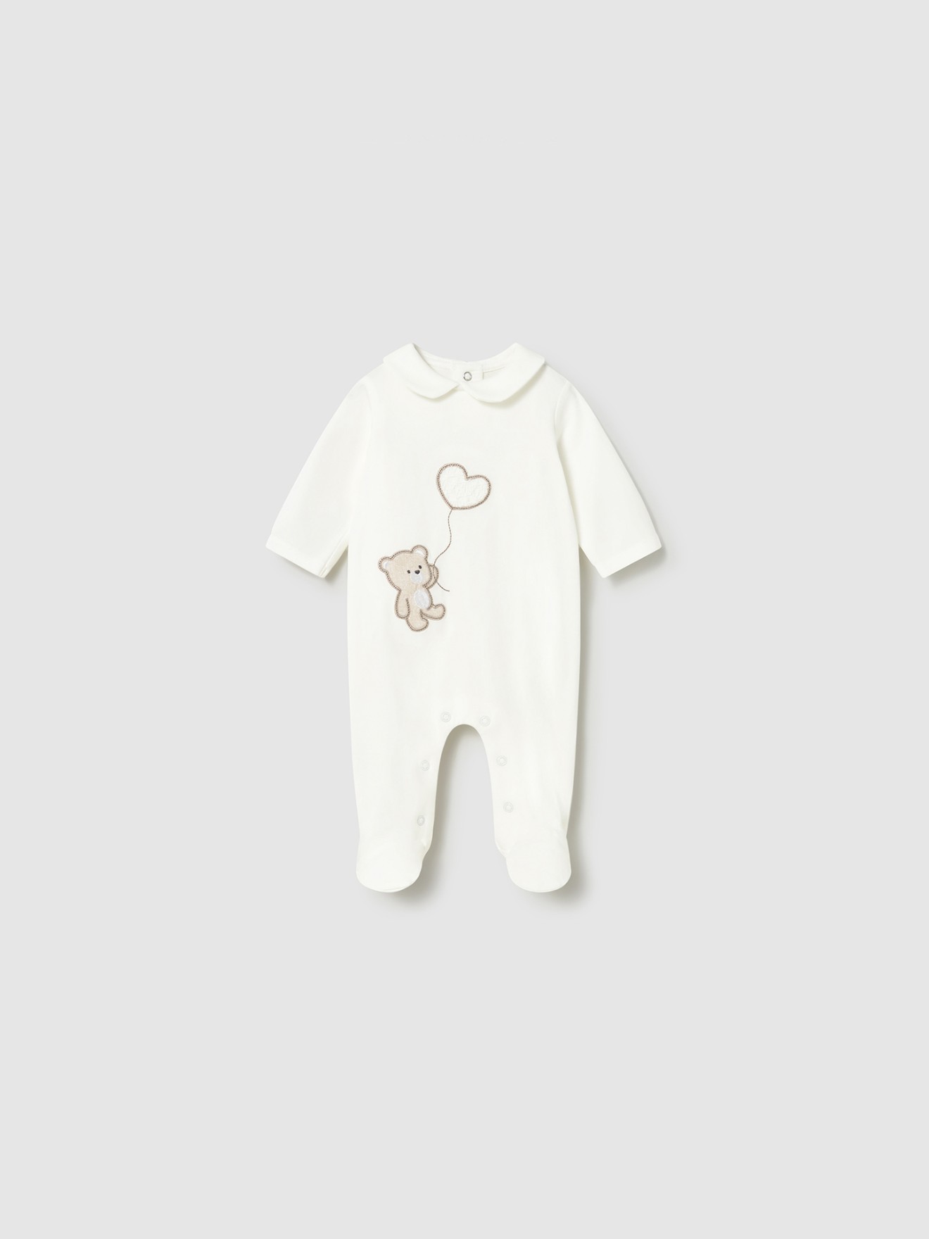 Babygrow com Bordado de Urso