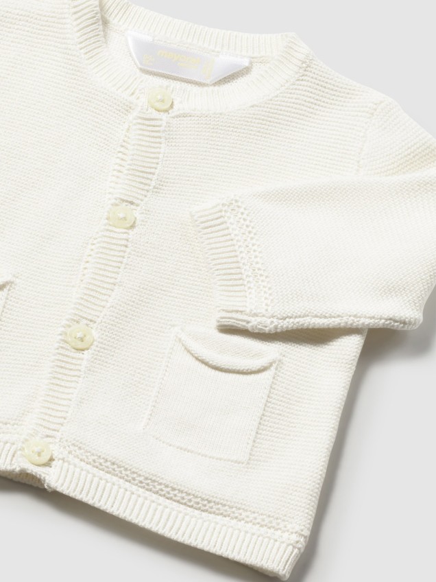 Casaco de Malha com Bolsos Frontais