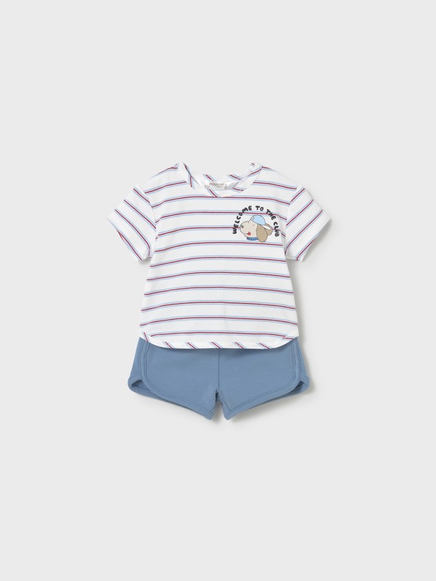 Conjunto Duplo de T-shirt e Calções