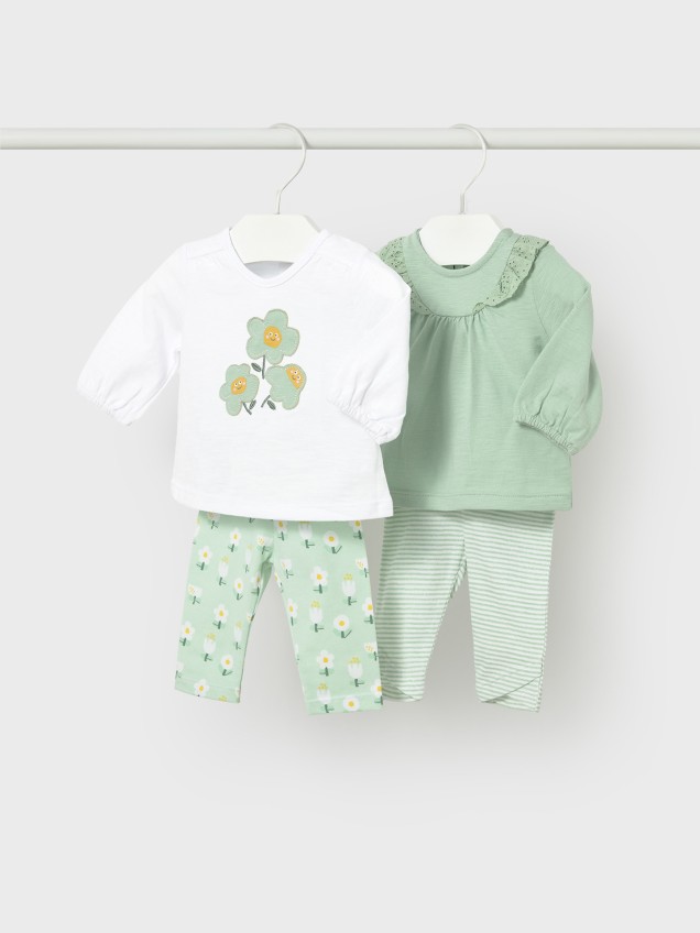 Conjunto de Duas Camisolas e Leggings