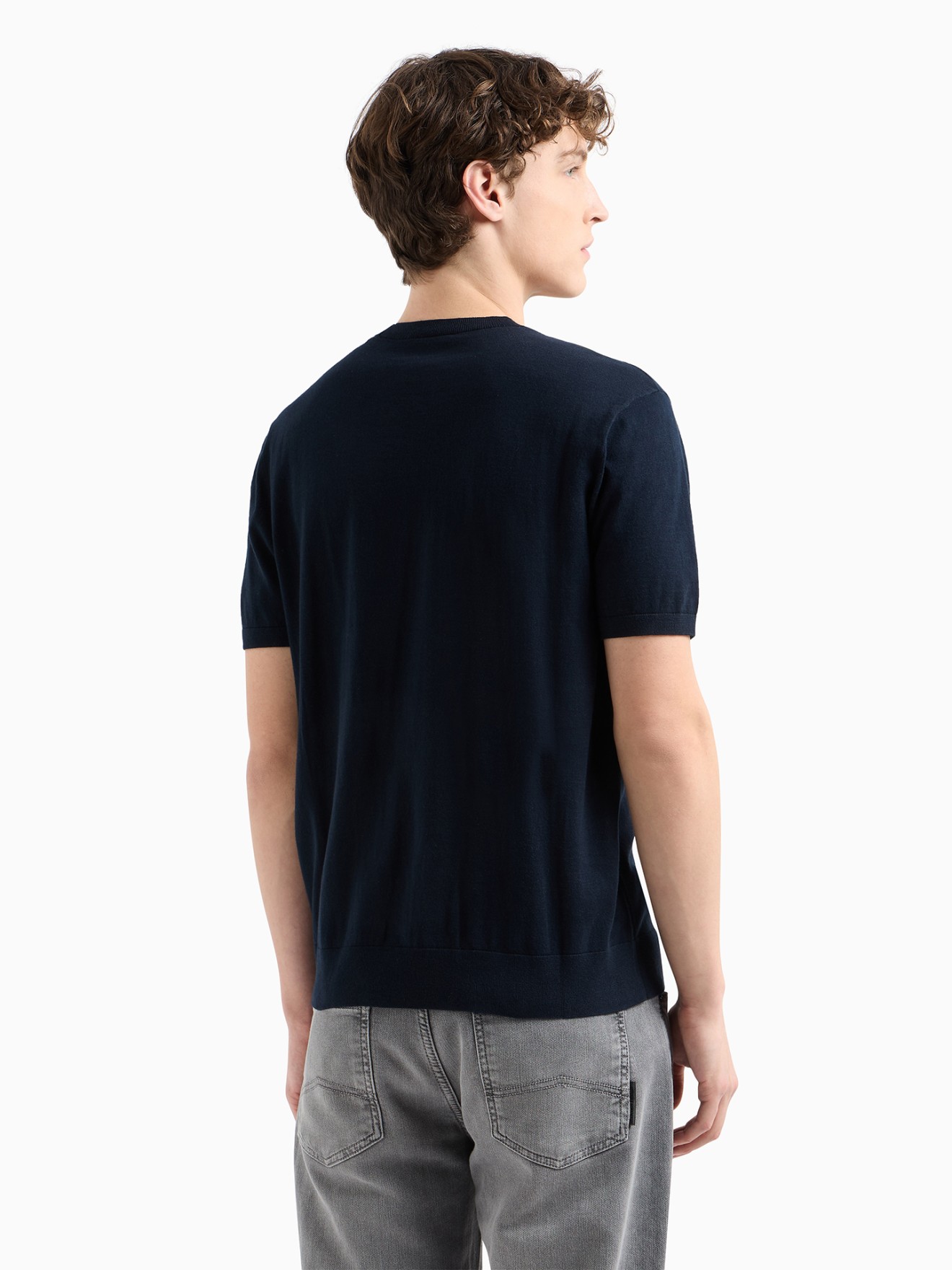 T-shirt de Malha com Bordado