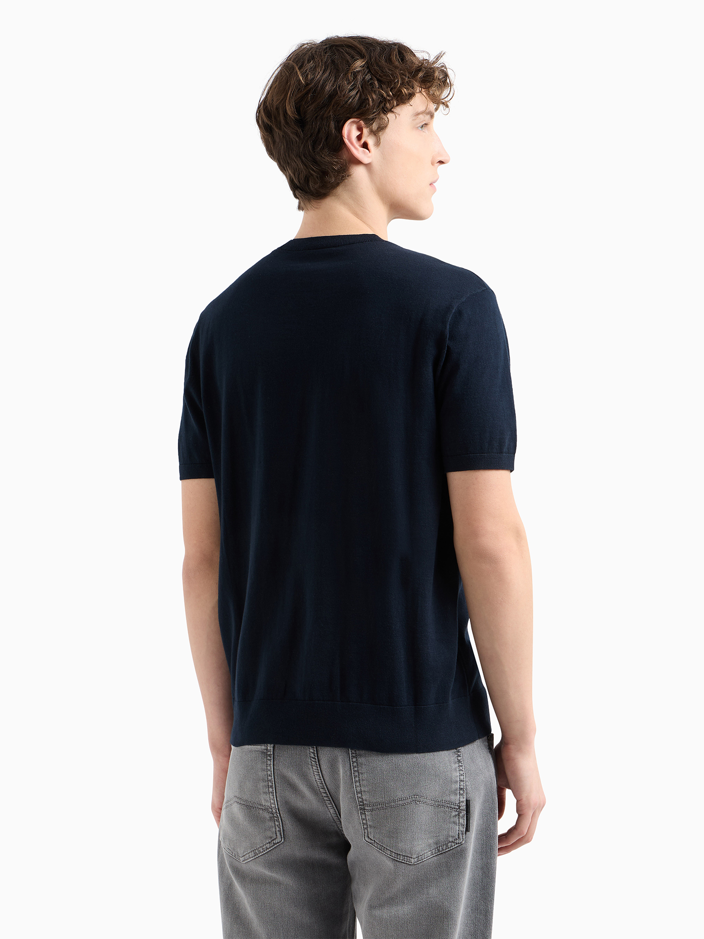 T-shirt de Malha com Bordado