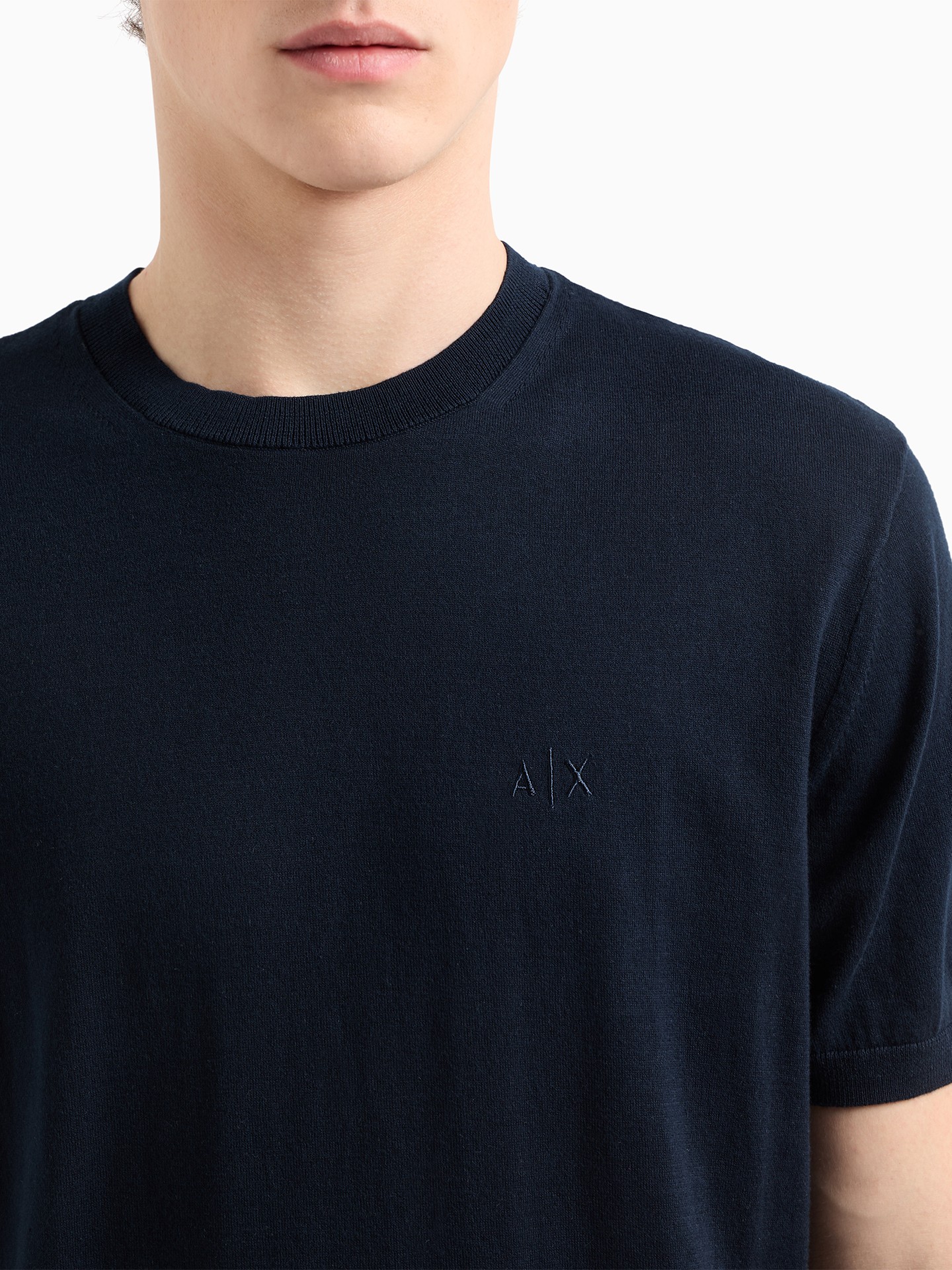 T-shirt de Malha com Bordado