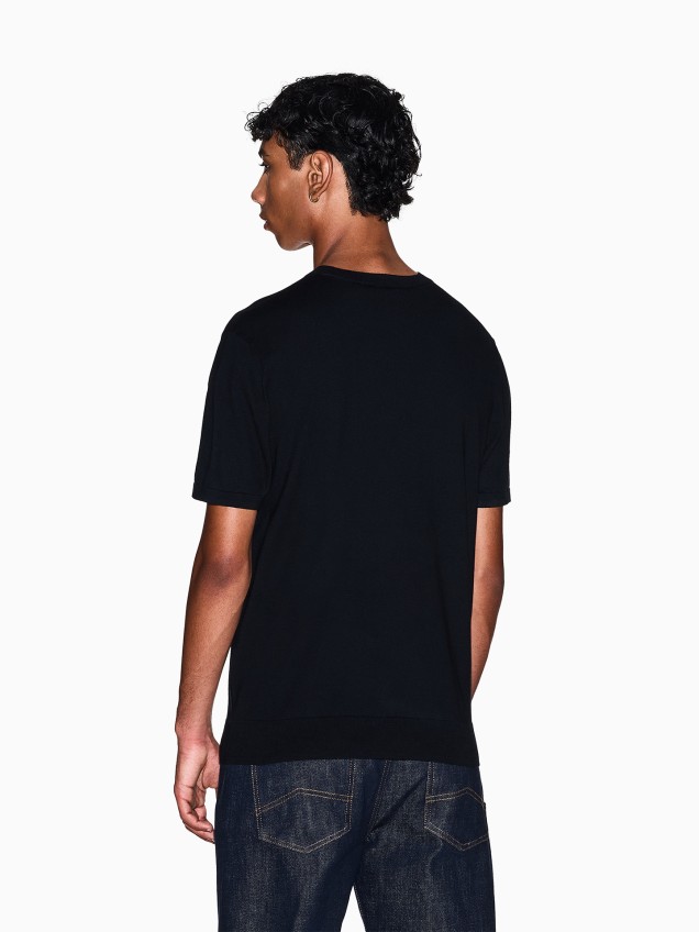 T-shirt de Malha com Bordado