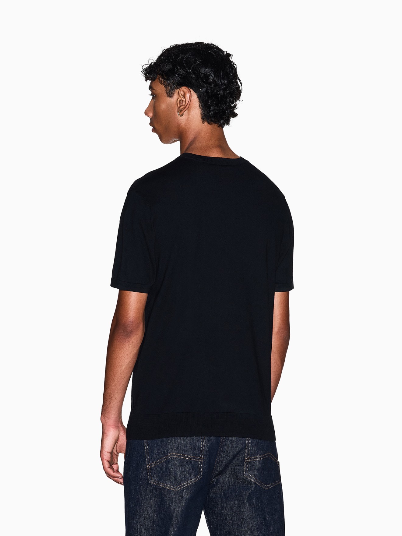 T-shirt de Malha com Bordado