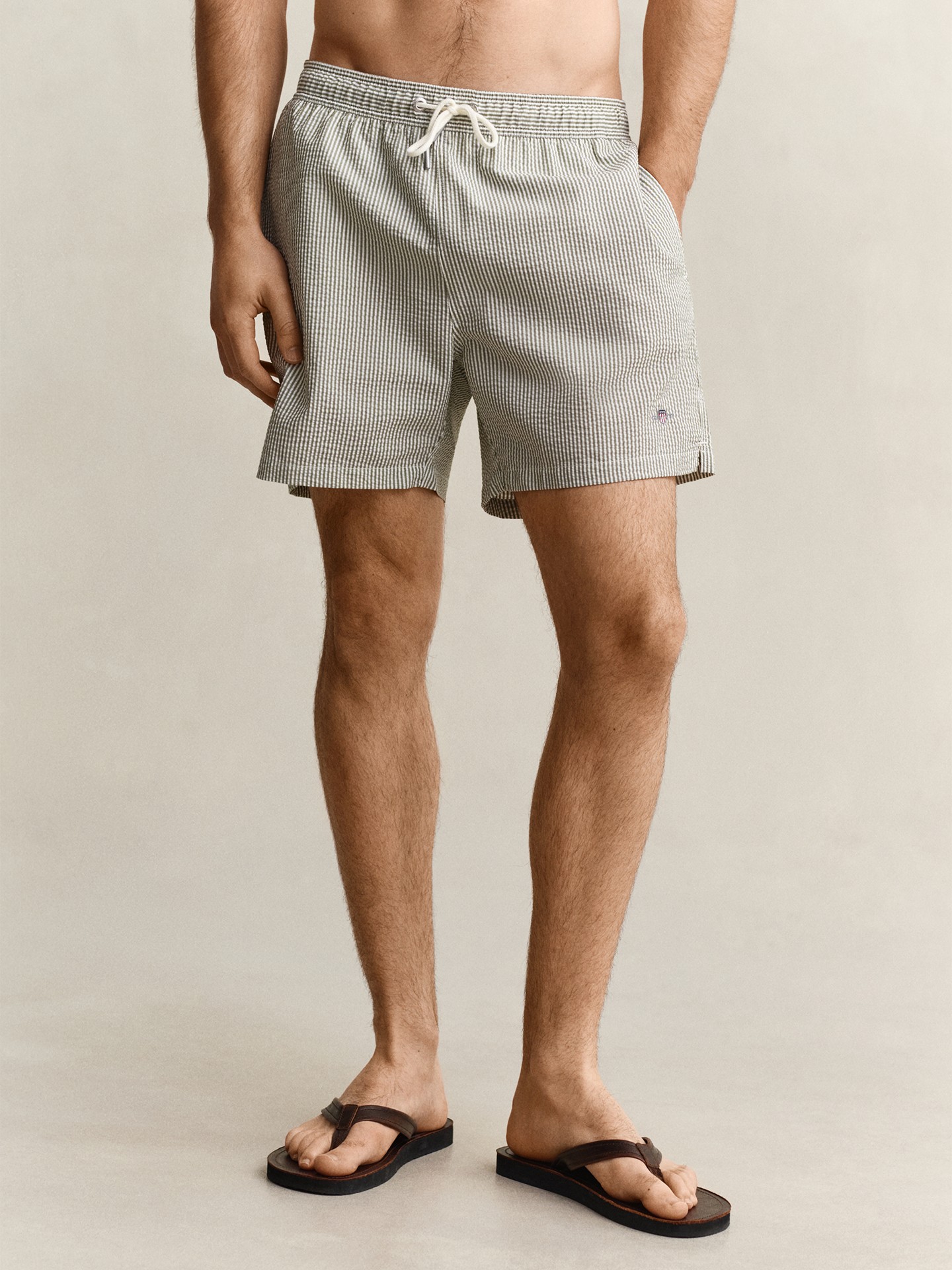 Calções de Banho às Riscas