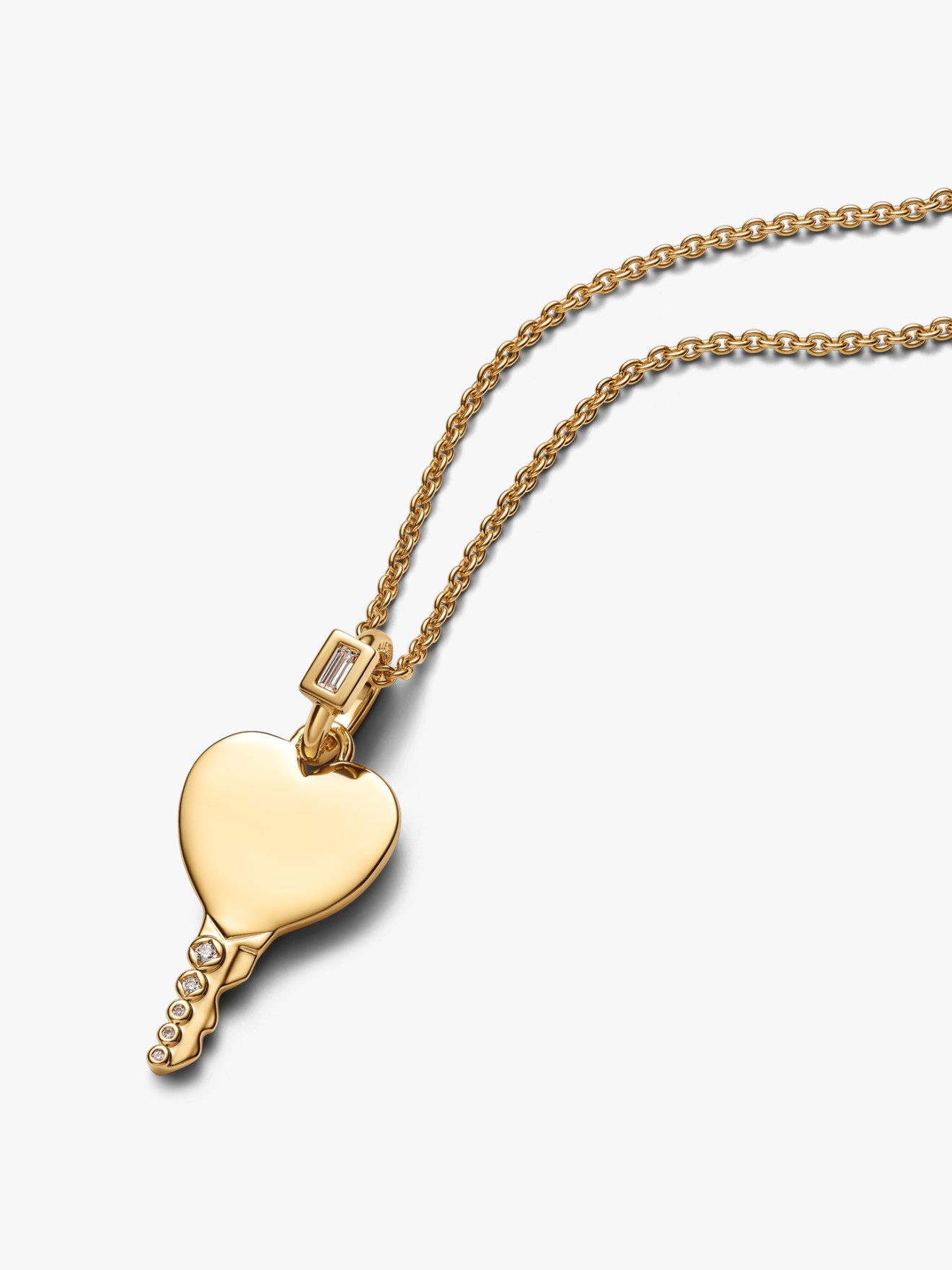 Pendente Chave Cora��o Grav�vel