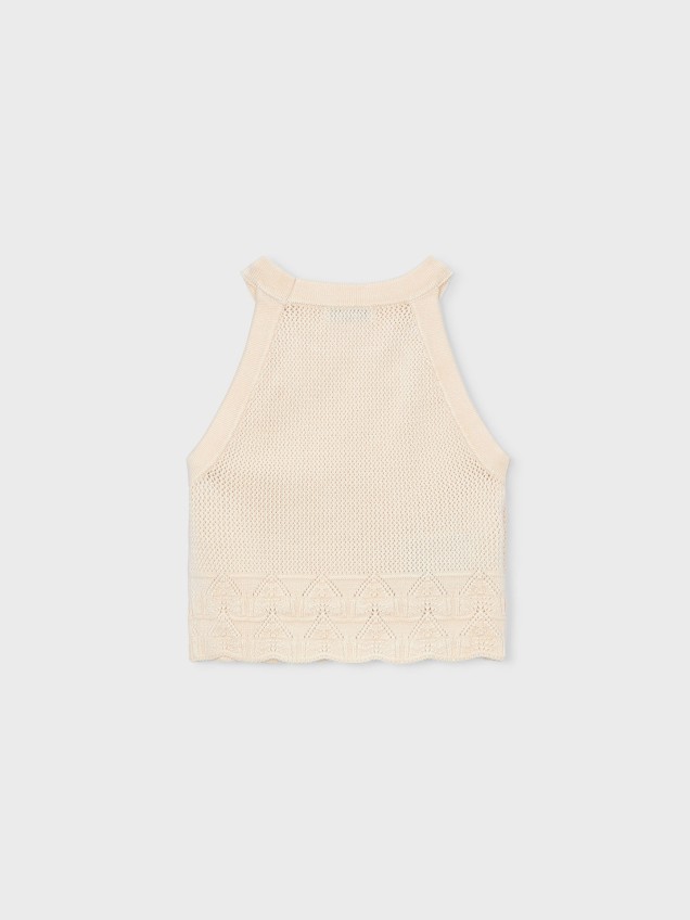 Top de Malha com Gola Halter