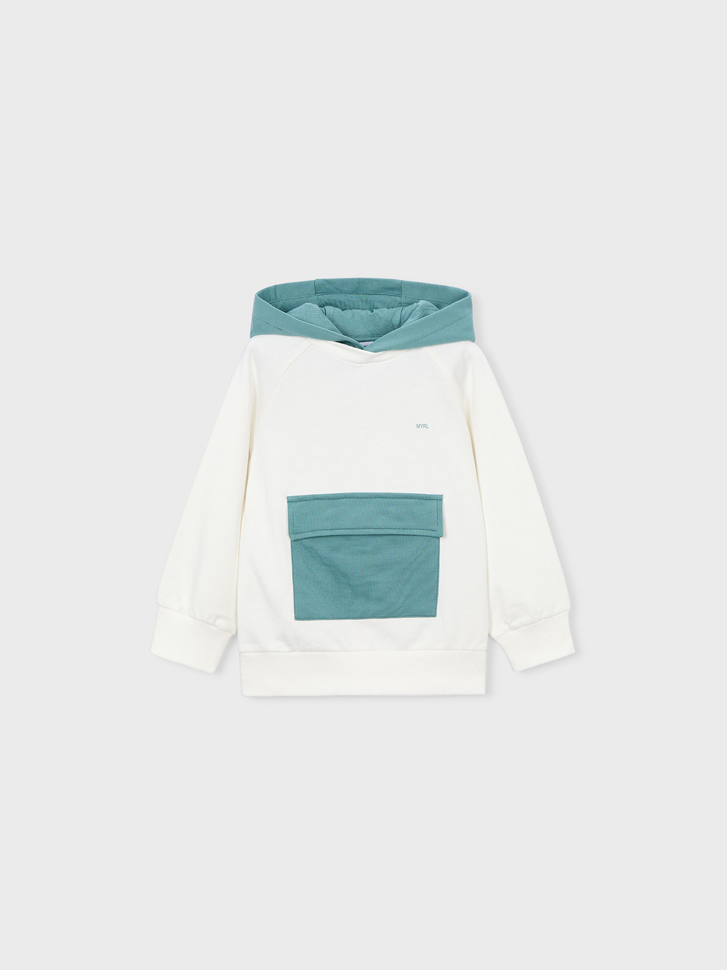 Sweatshirt Combinada com Capuz