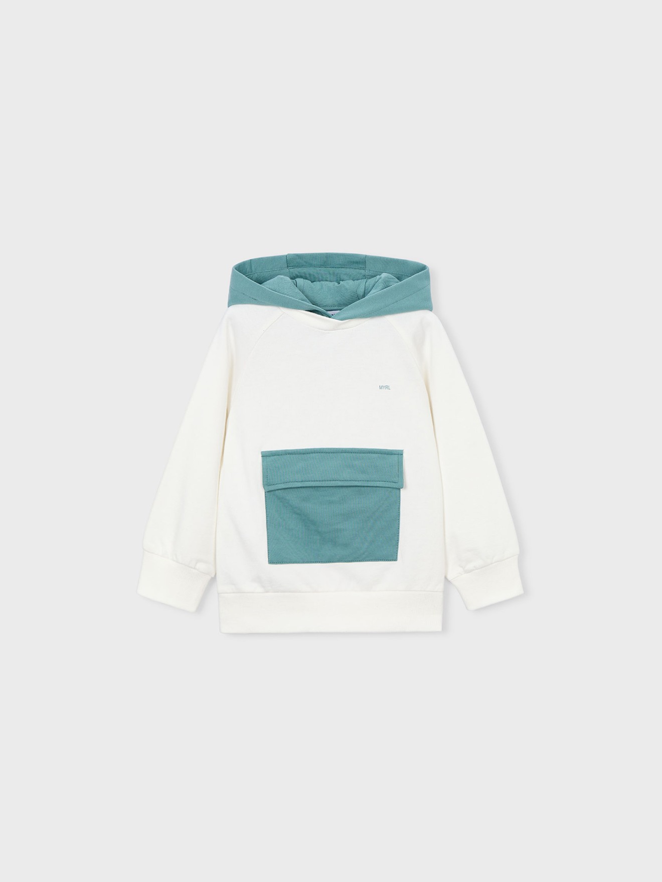 Sweatshirt Combinada com Capuz