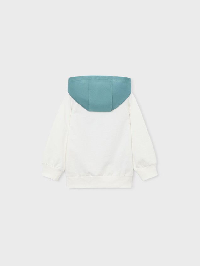 Sweatshirt Combinada com Capuz