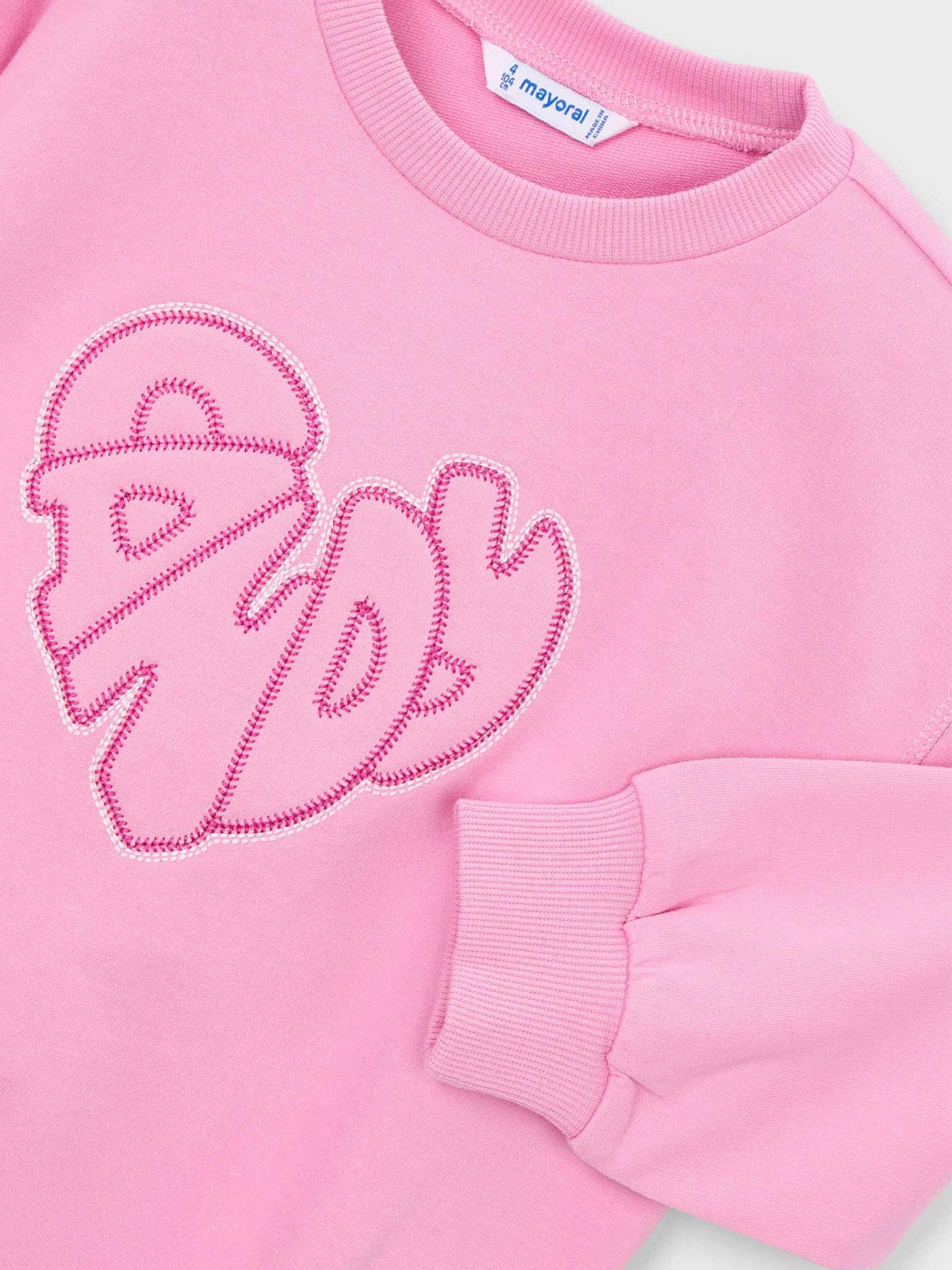Sweatshirt com Bordado Frontal