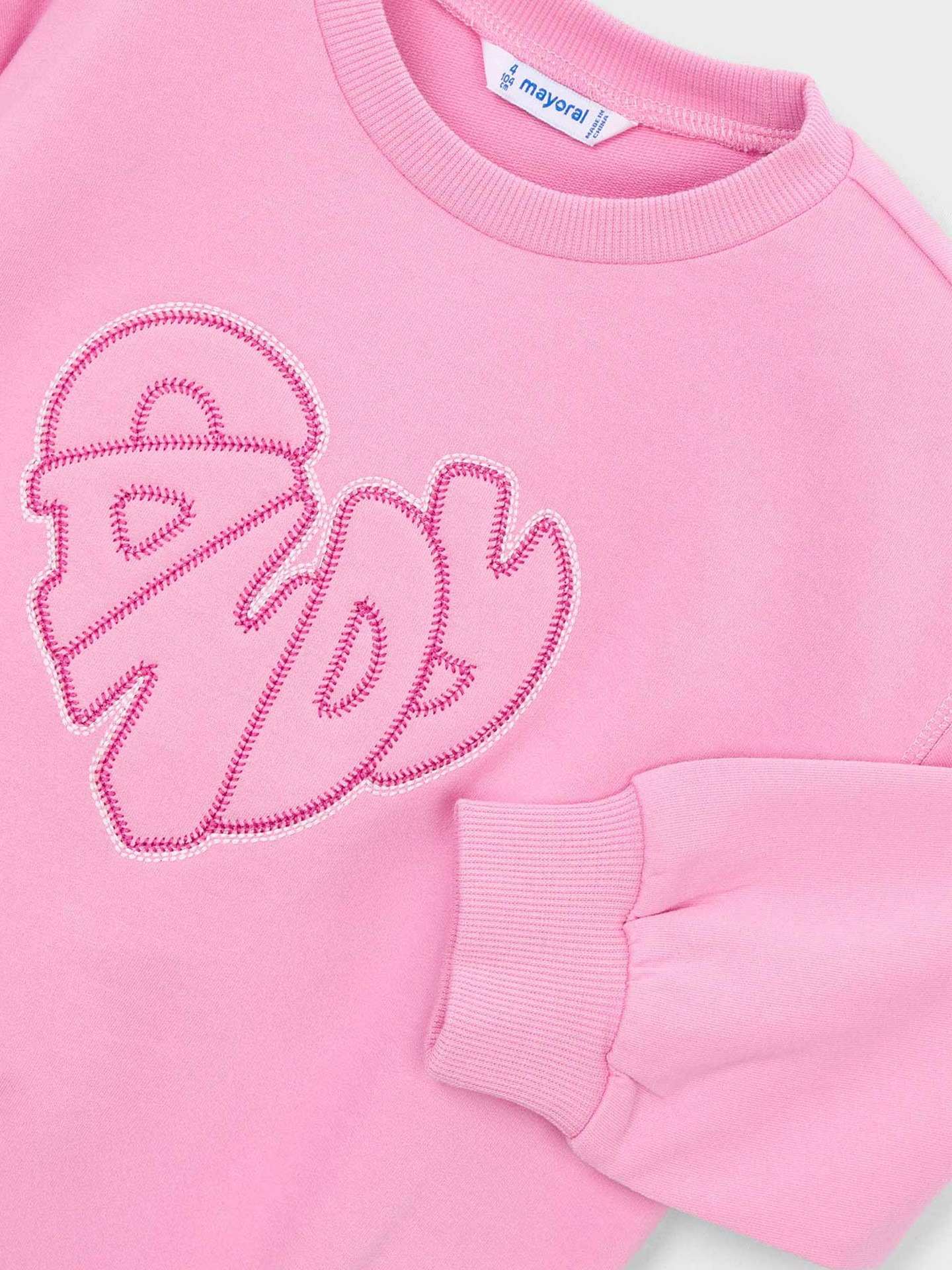 Sweatshirt com Bordado Frontal