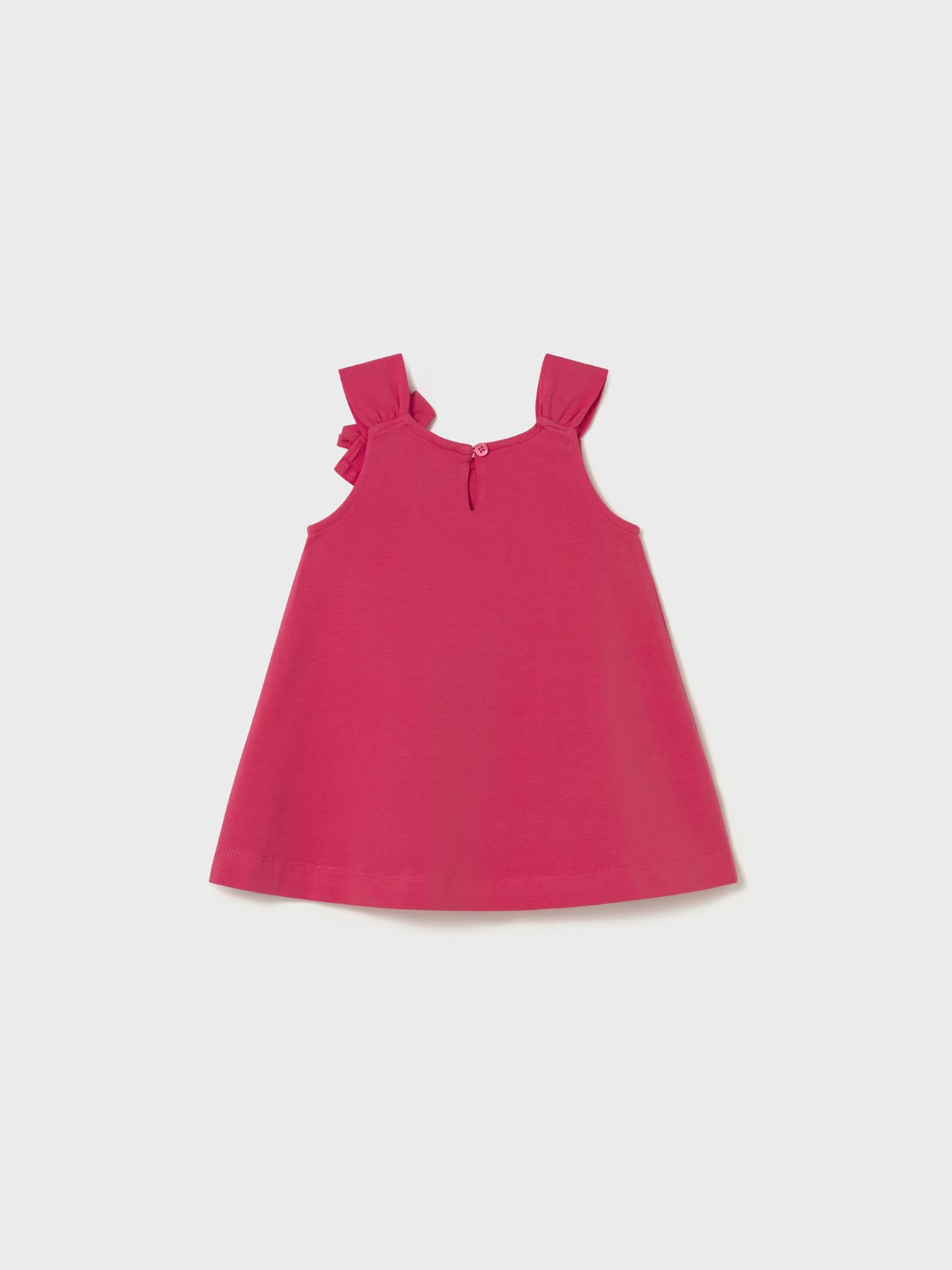 Vestido de Alças com Estampado e Apliques