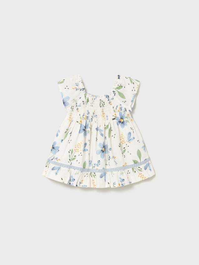 Vestido com Estampado Floral