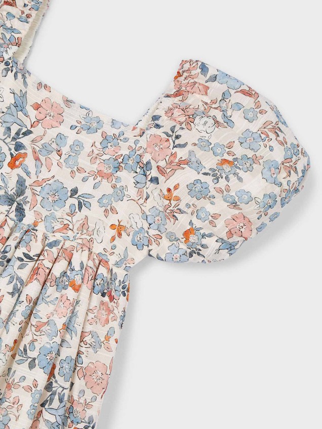 Vestido com Estampado Floral