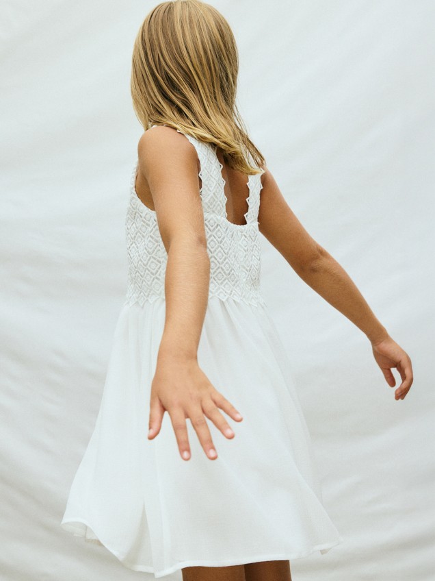 Vestido de Cerimónia em Guipura