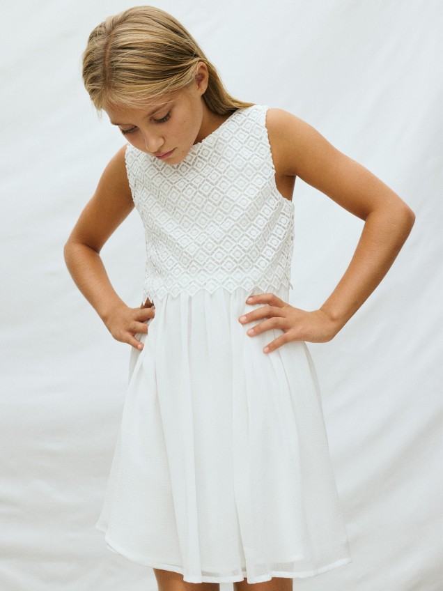 Vestido de Cerim�nia em Guipura