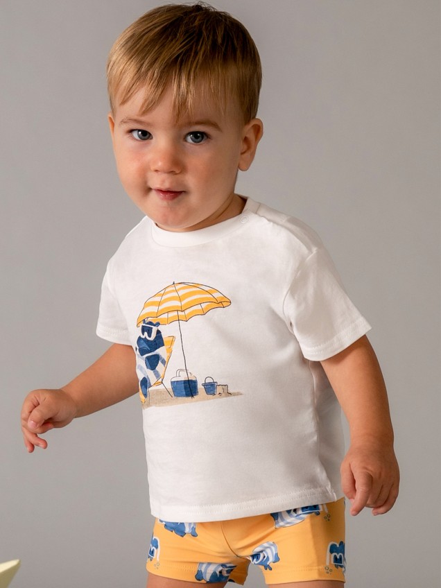 Conjunto de T-shirt e Calção de Banho