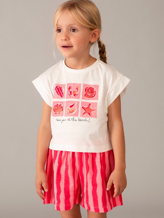 Conjunto de T-shirt e Calções