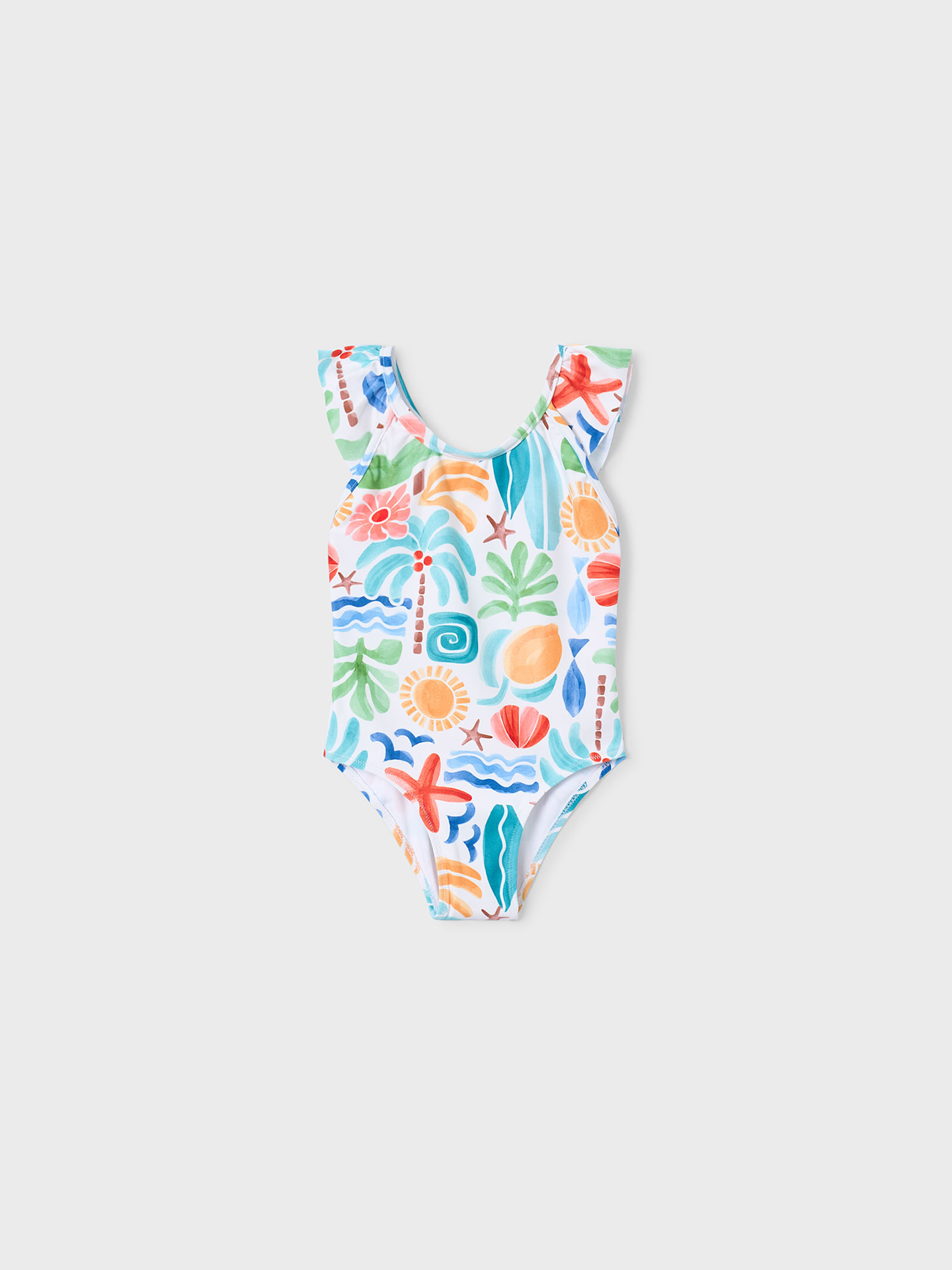 Fato de Banho com Folhos nas Alças