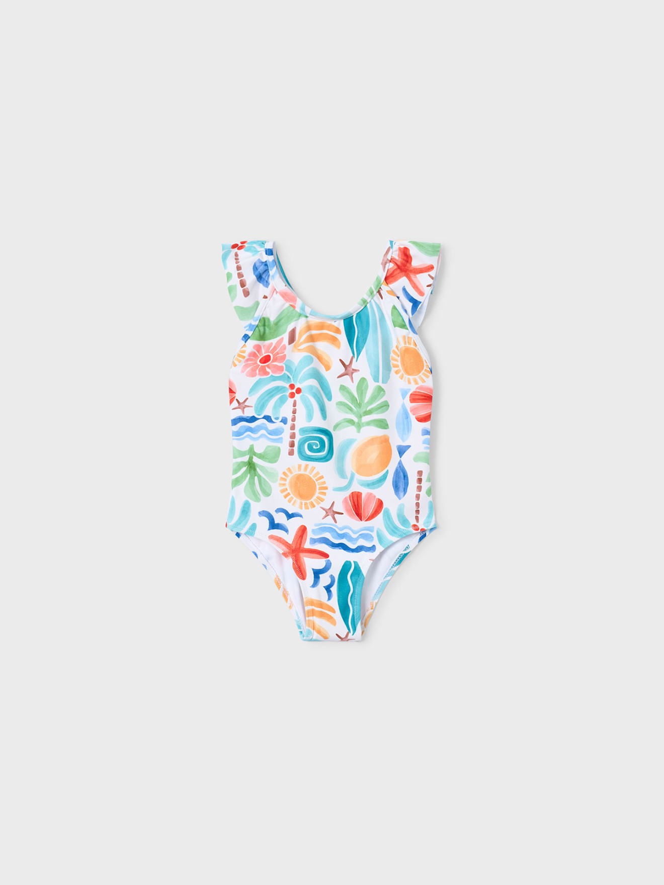 Fato de Banho com Folhos nas Al�as