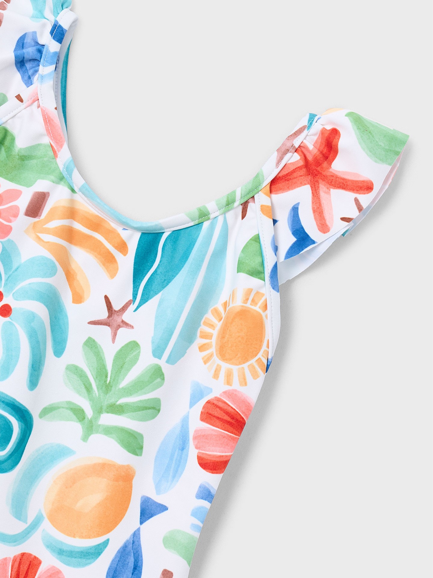 Fato de Banho com Folhos nas Alças