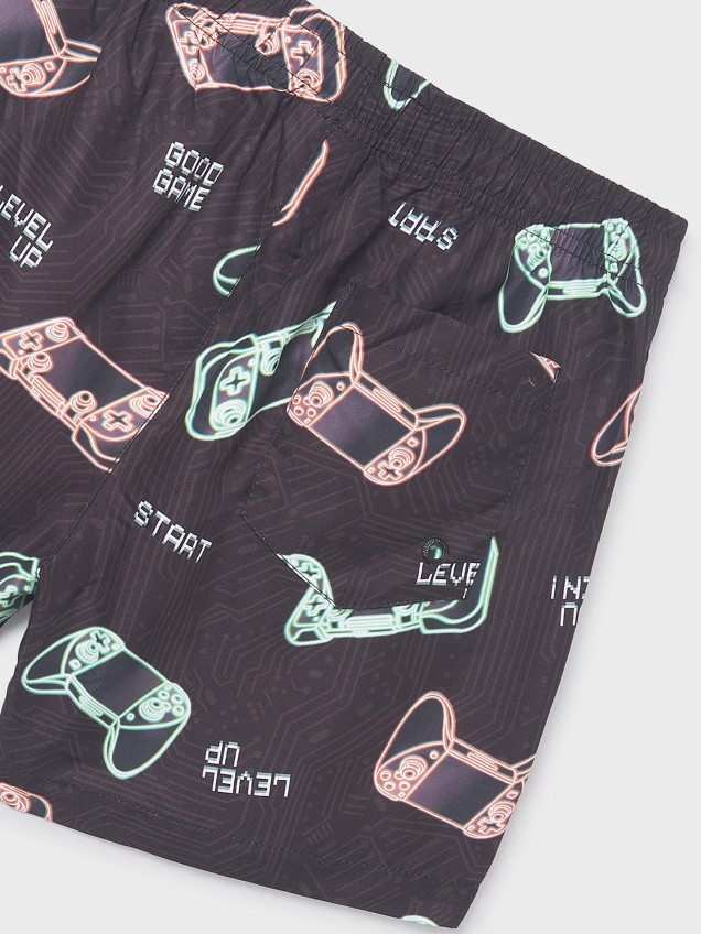 Calções de Banho com Estampado