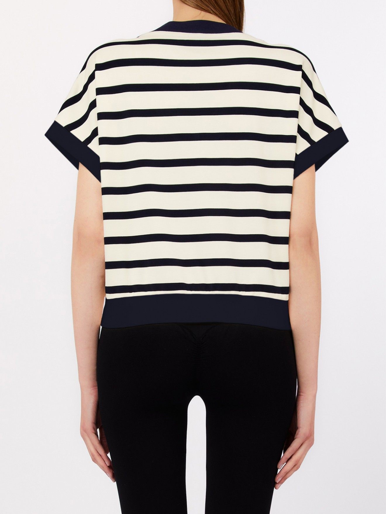 Camisola de Manga Curta �s Riscas