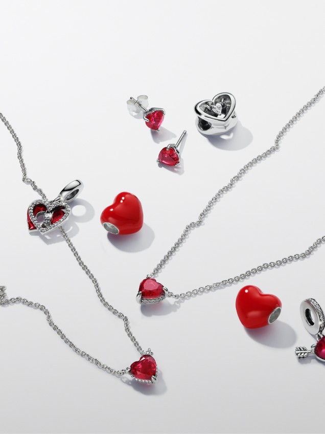 Brincos Red Heart
