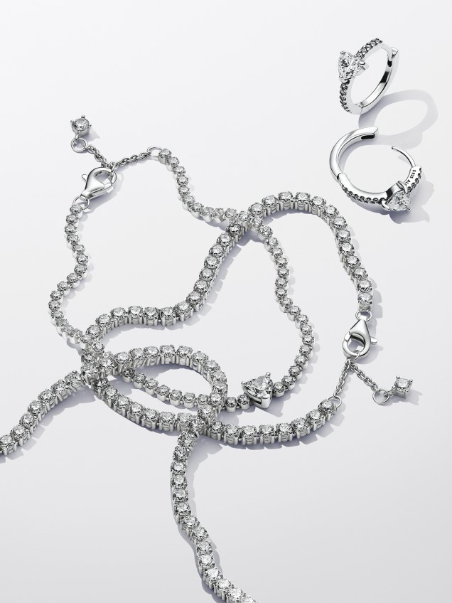 Argolas Sparkling Heart