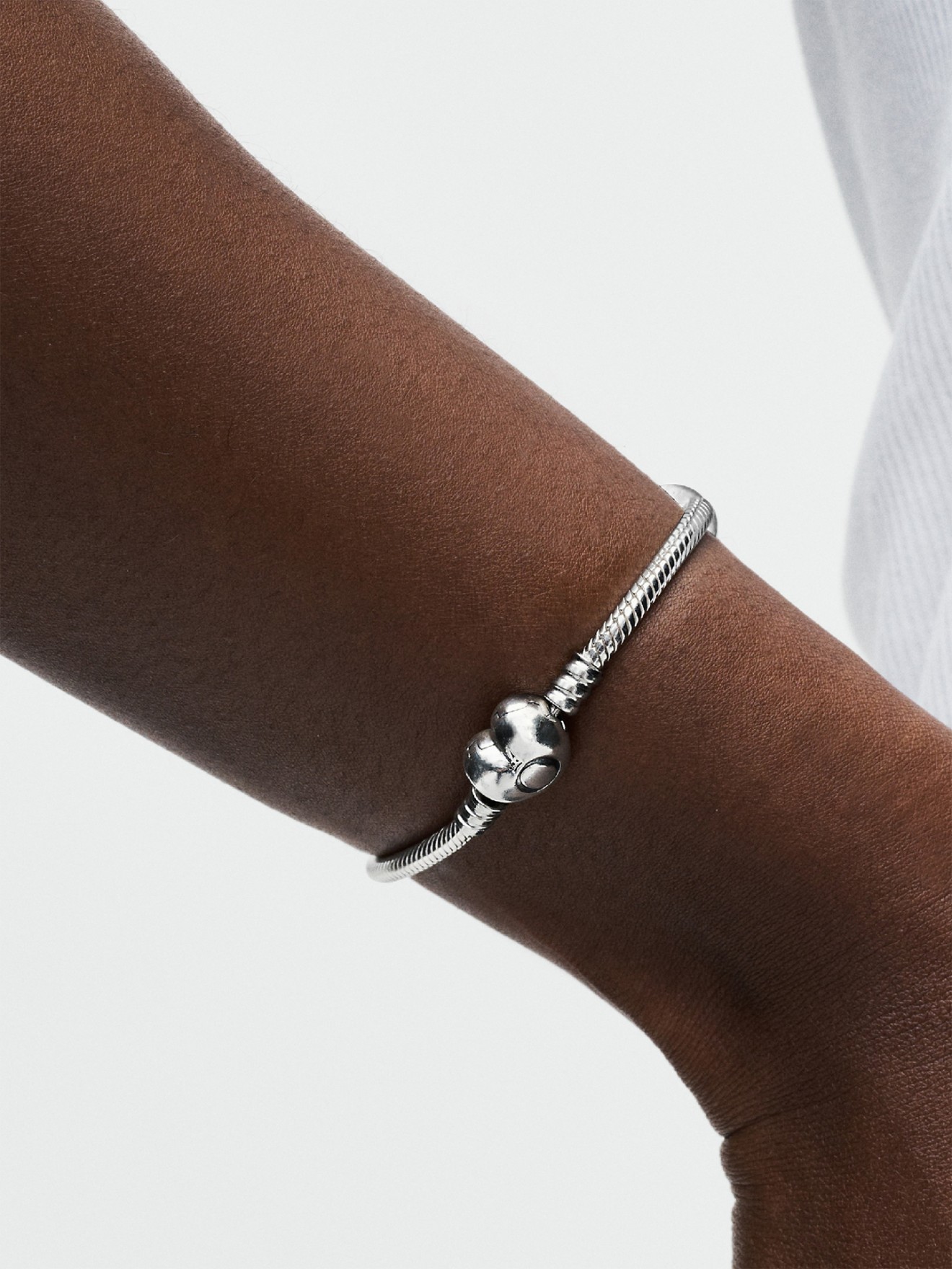 Pulseira Malha Snake e Coração