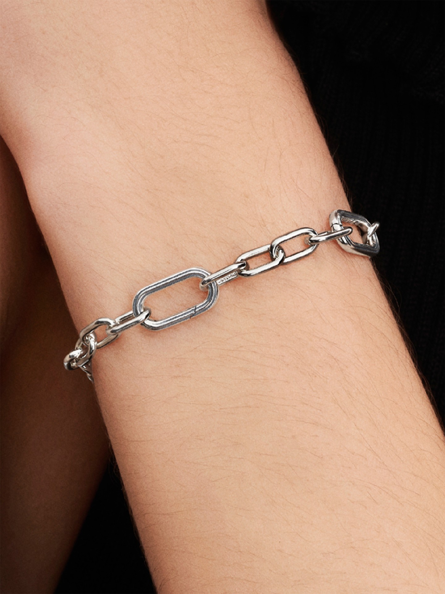 Pulseira de Corrente de Elos Pequenos