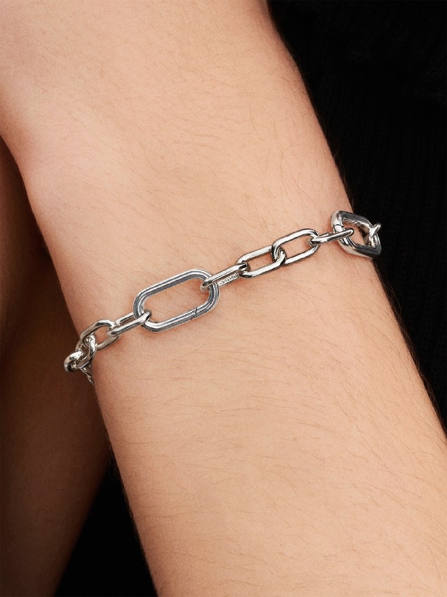 Pulseira de Corrente de Elos Pequenos