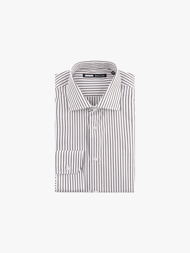 Camisa de Manga Comprida �s Riscas