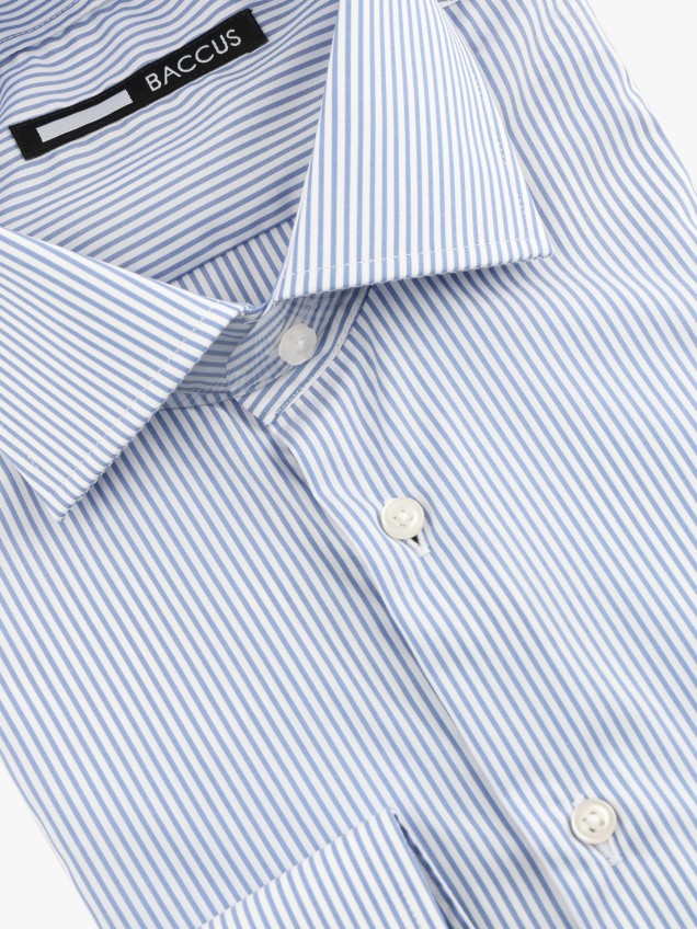 Camisa de Manga Comprida às Riscas