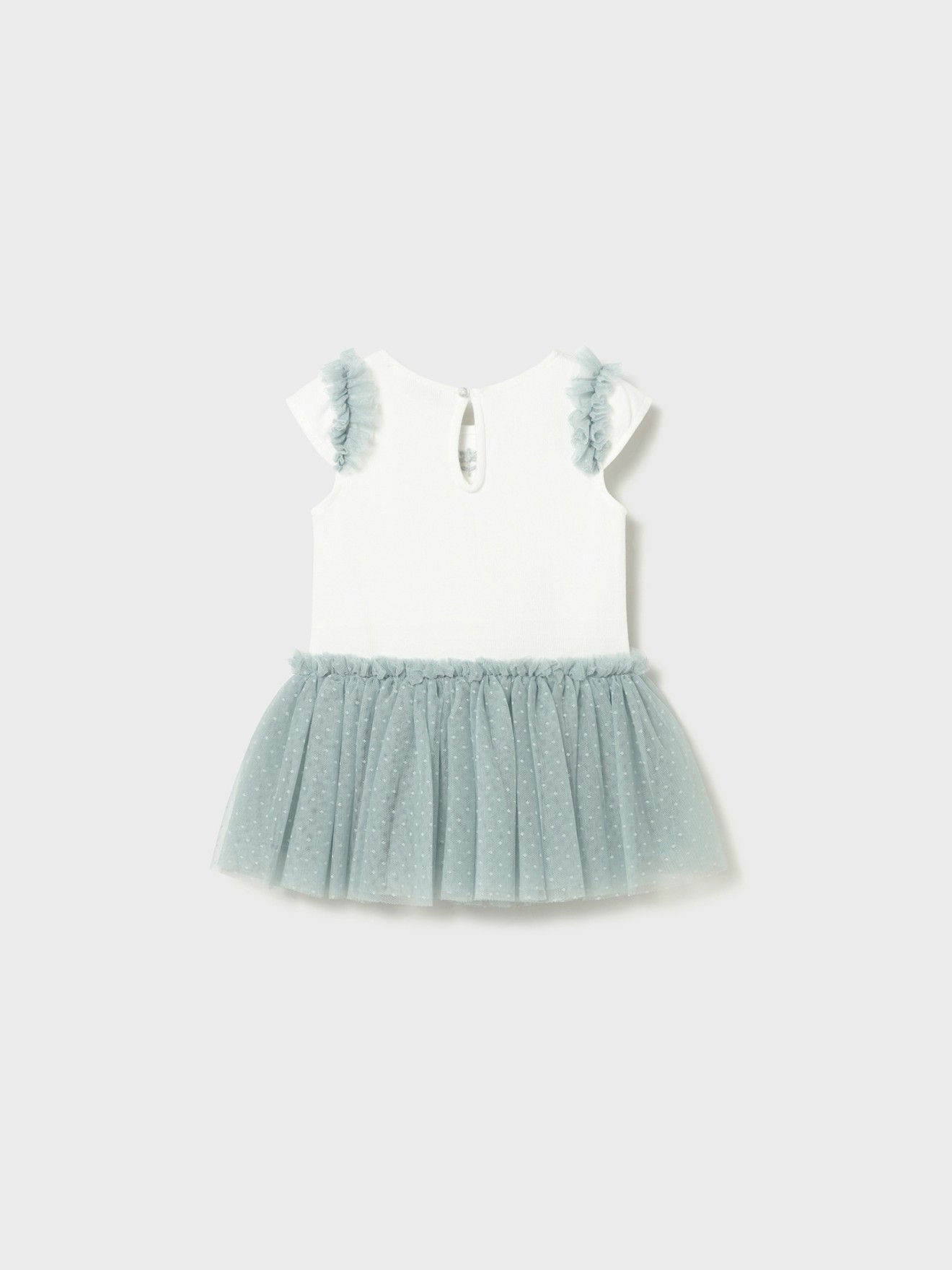 Vestido com Saia de Tule