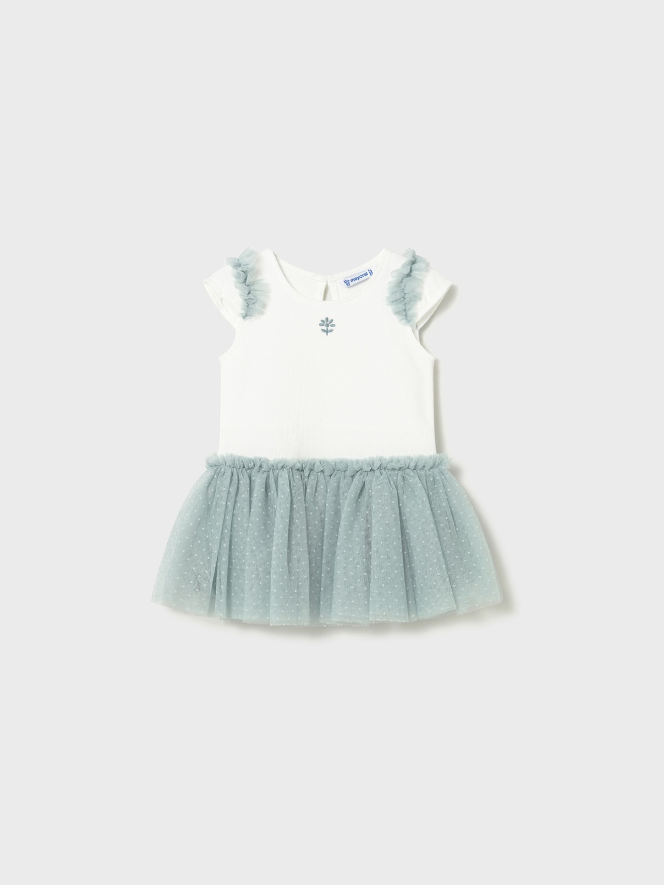 Vestido com Saia de Tule