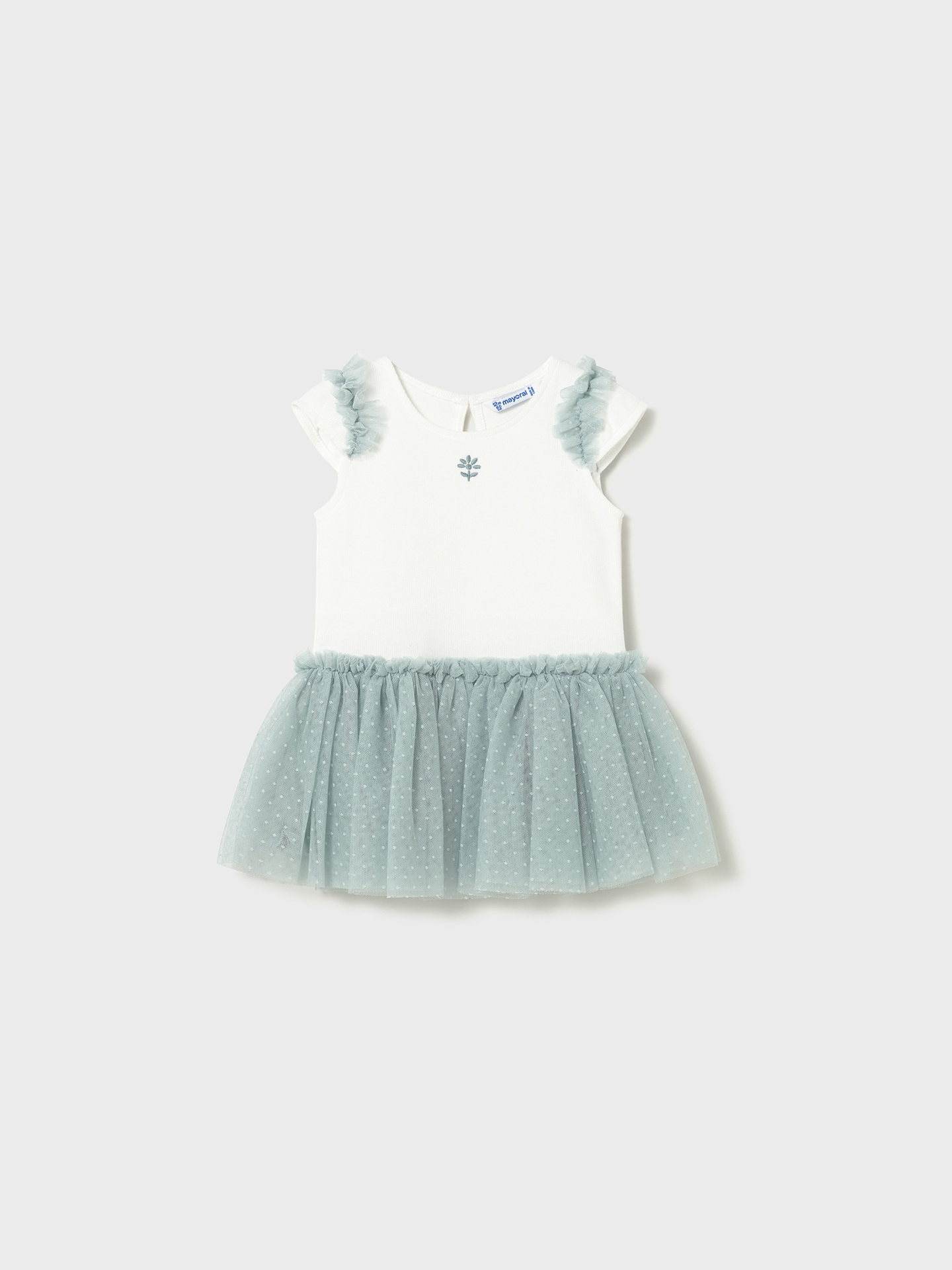 Vestido com Saia de Tule