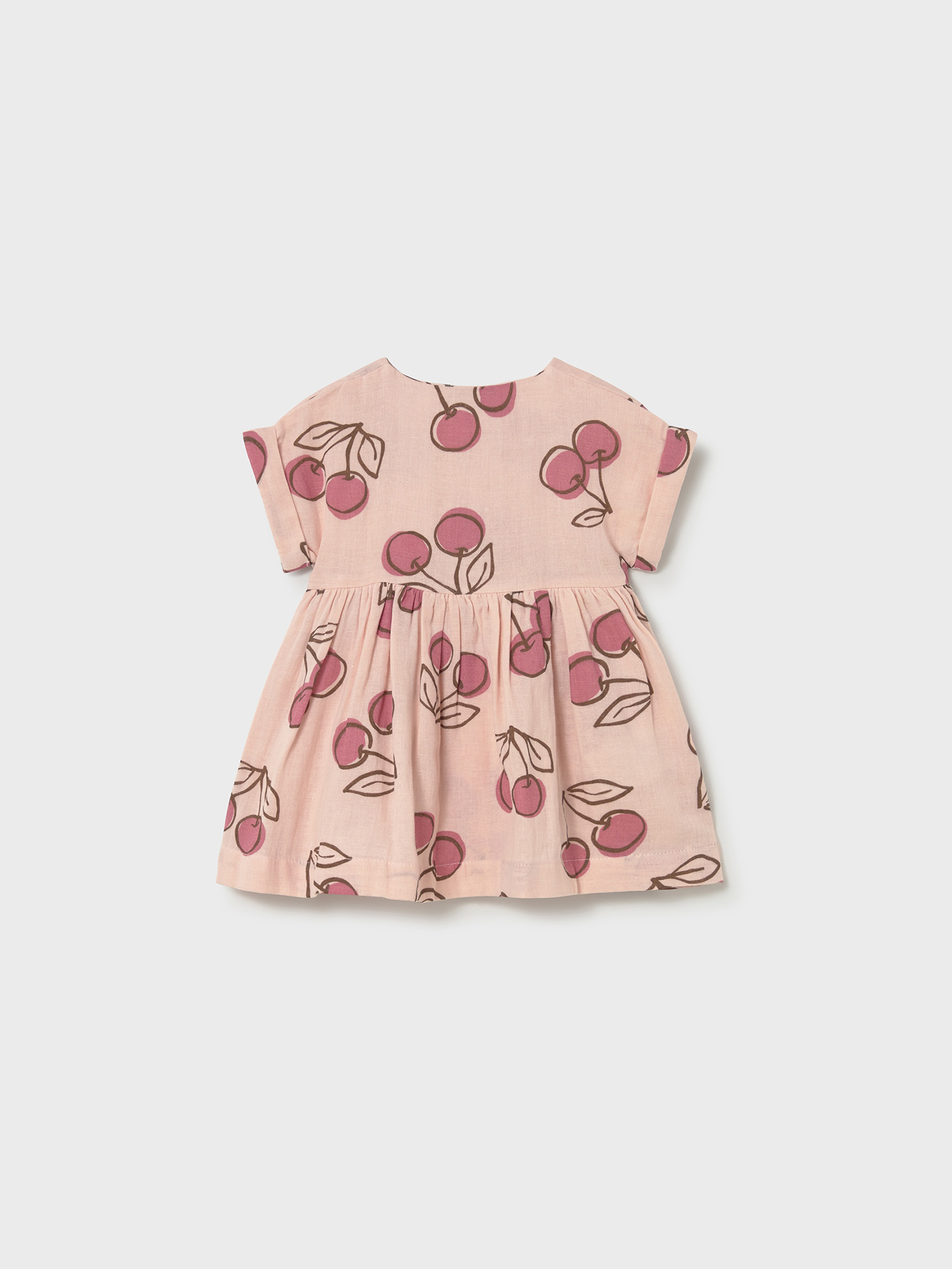 Vestido de Manga Curta com Estampado