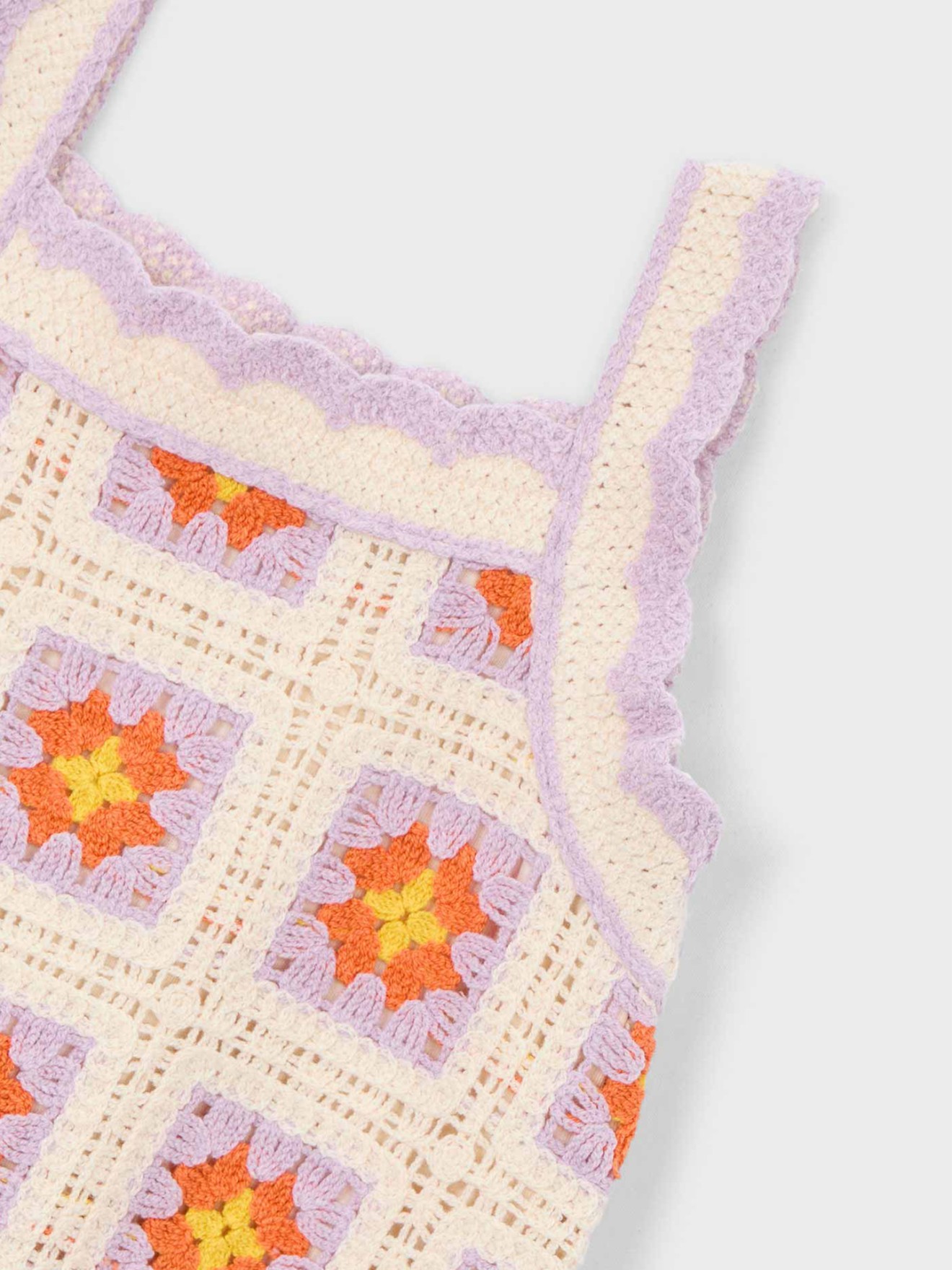 Vestido de Al�as em Crochet