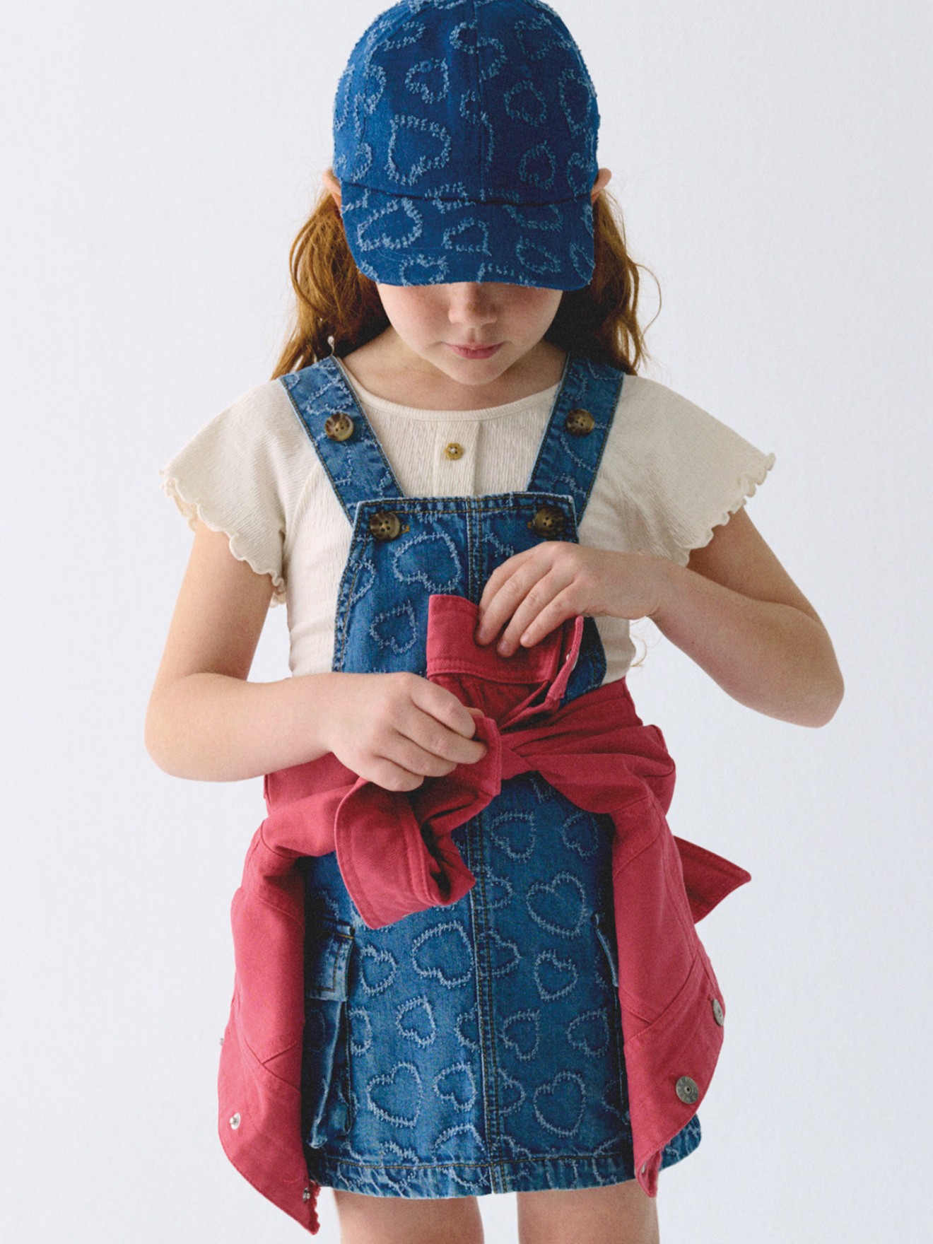 Saia Jardineira de Ganga com Padr�o