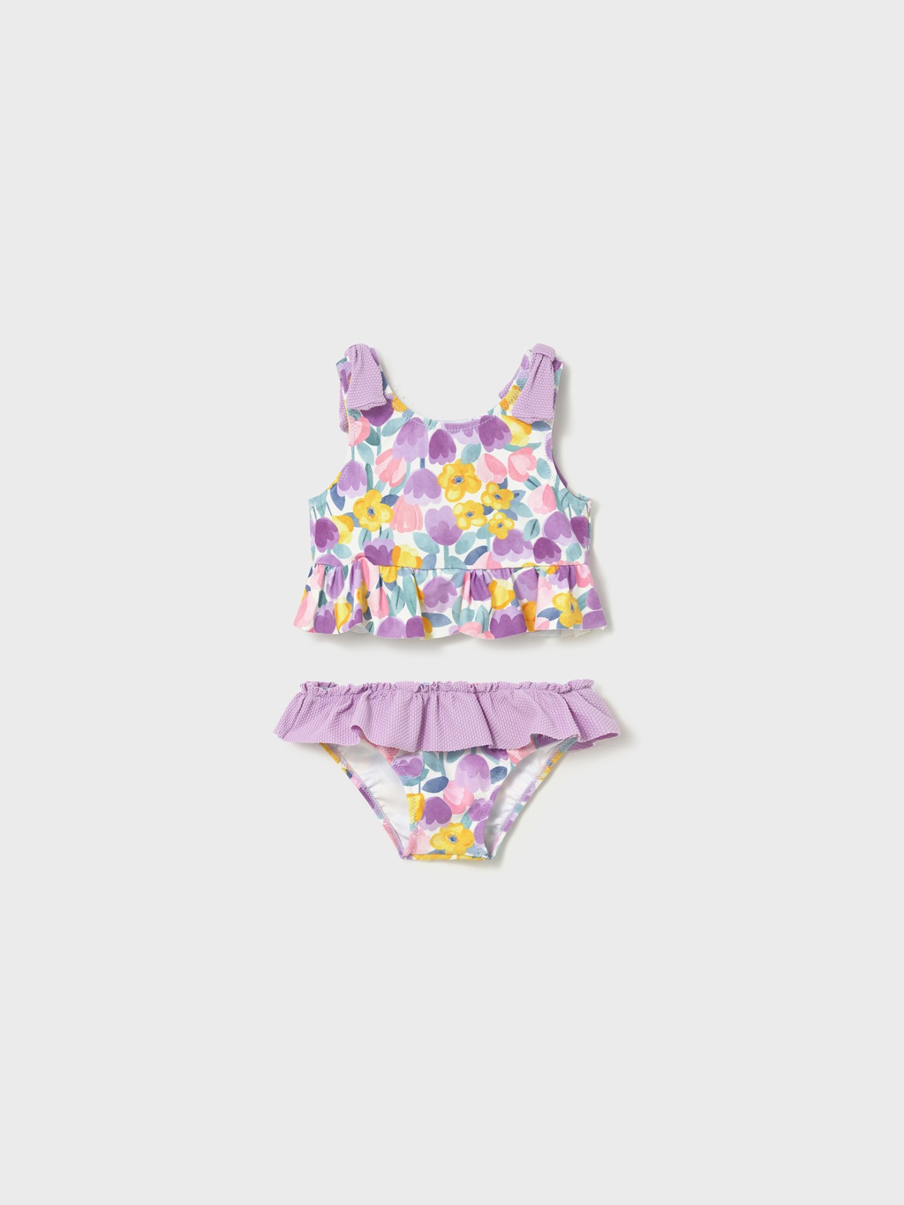 Biquíni com Estampado e Folhos