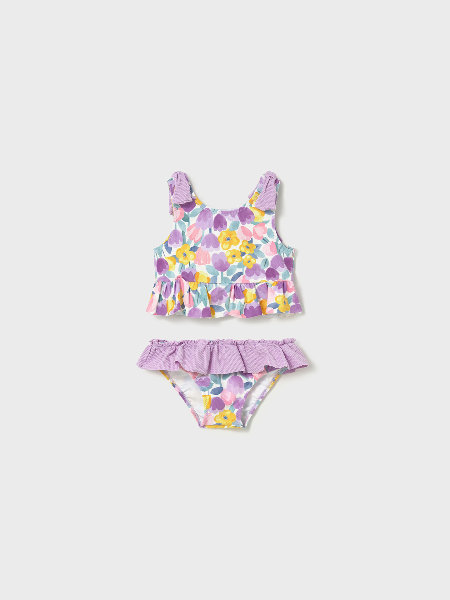 Biquíni com Estampado e Folhos