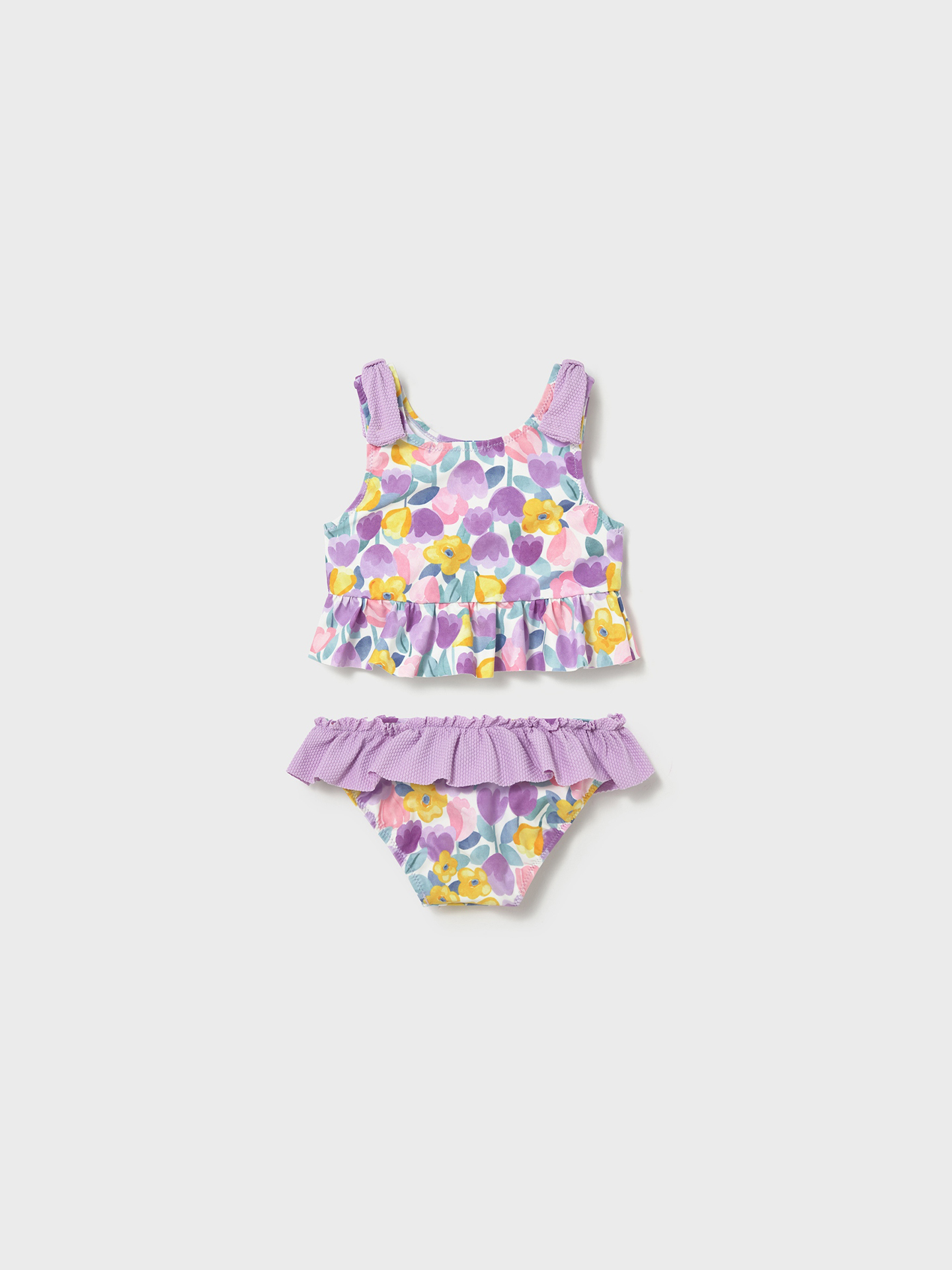 Biquíni com Estampado e Folhos