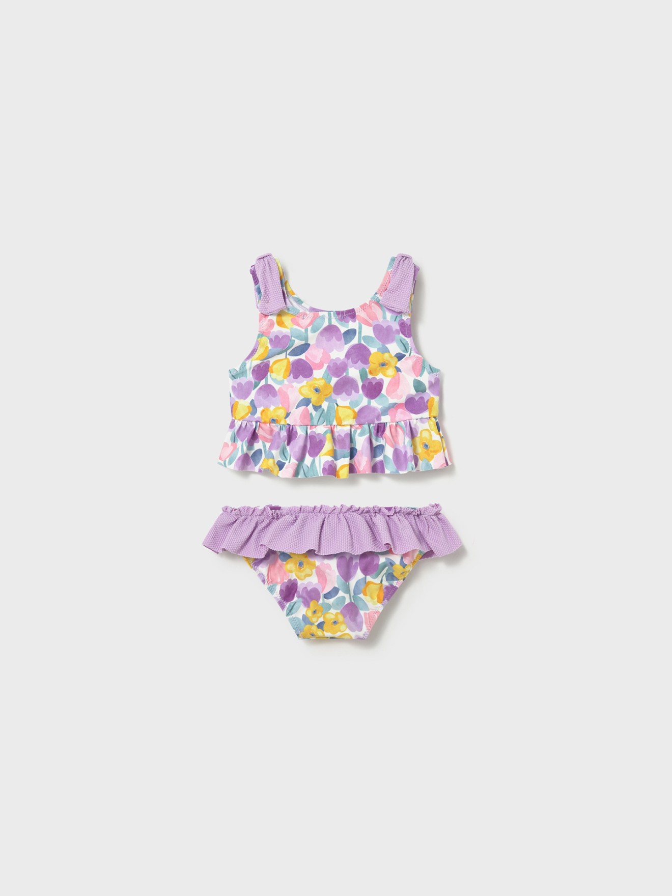 Biquíni com Estampado e Folhos