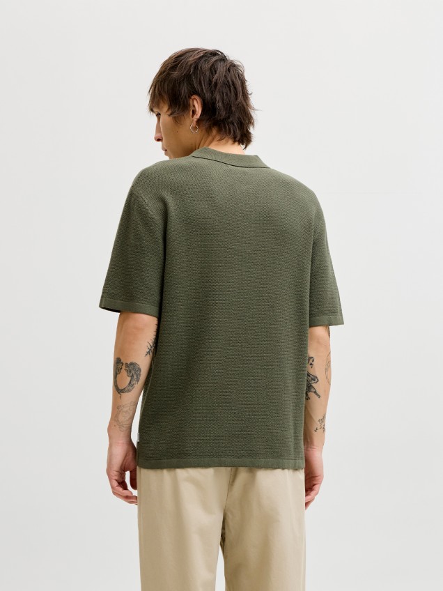 Polo de Malha Texturizada