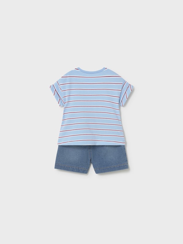 Conjunto de T-shirt e Calção de Ganga